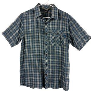 Outdoor Research Mens Rugged Plaid Short-Sleeve Button Up Shirt Size M Outdoor